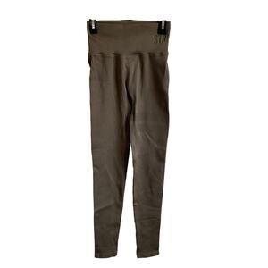 Stronger Label Women’s Ribbed Seamless Athletic Leggings - Size Small